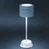 Lámpara de mesa recargable LED con sensor táctil blanca Victionary Descueto