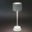 Lámpara de mesa recargable LED con sensor táctil blanca Victionary Catálogo