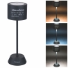 Lámpara LED de mesa negra táctil, recargable y ajustable Victionary Oferta