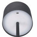 Lámpara LED de mesa negra táctil, recargable y ajustable Victionary Stock