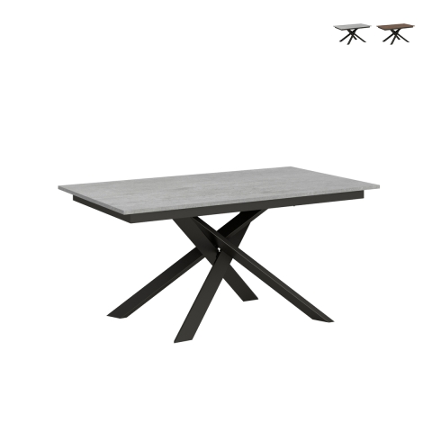 Mesa extensible diseño moderno 10 personas 90×160-220 Ganty Promoción