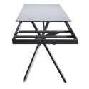 Mesa extensible diseño moderno 10 personas 90×160-220 Ganty Características