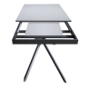 Mesa extensible diseño moderno 10 personas 90×160-220 Ganty Medidas