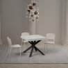 Mesa extensible cuadrada moderna 90×90-194 Clerk Venta