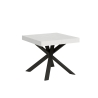 Mesa extensible cuadrada moderna 90×90-194 Clerk Coste