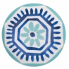 Juego de vajilla 18 piezas estilo mediterráneo Aquazul Características