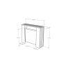 Consola extensible para entrada o comedor, capacidad para 10 personas, 90×25-211 Kiba 