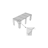 Consola extensible para entrada o comedor, capacidad para 10 personas, 90×25-211 Kiba 