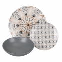 Juego de vajilla 18 piezas de porcelana estilo boho Bohémienne Venta
