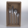Juego de cubiertos 24 piezas en acero inoxidable plateado mate Gallery Oferta