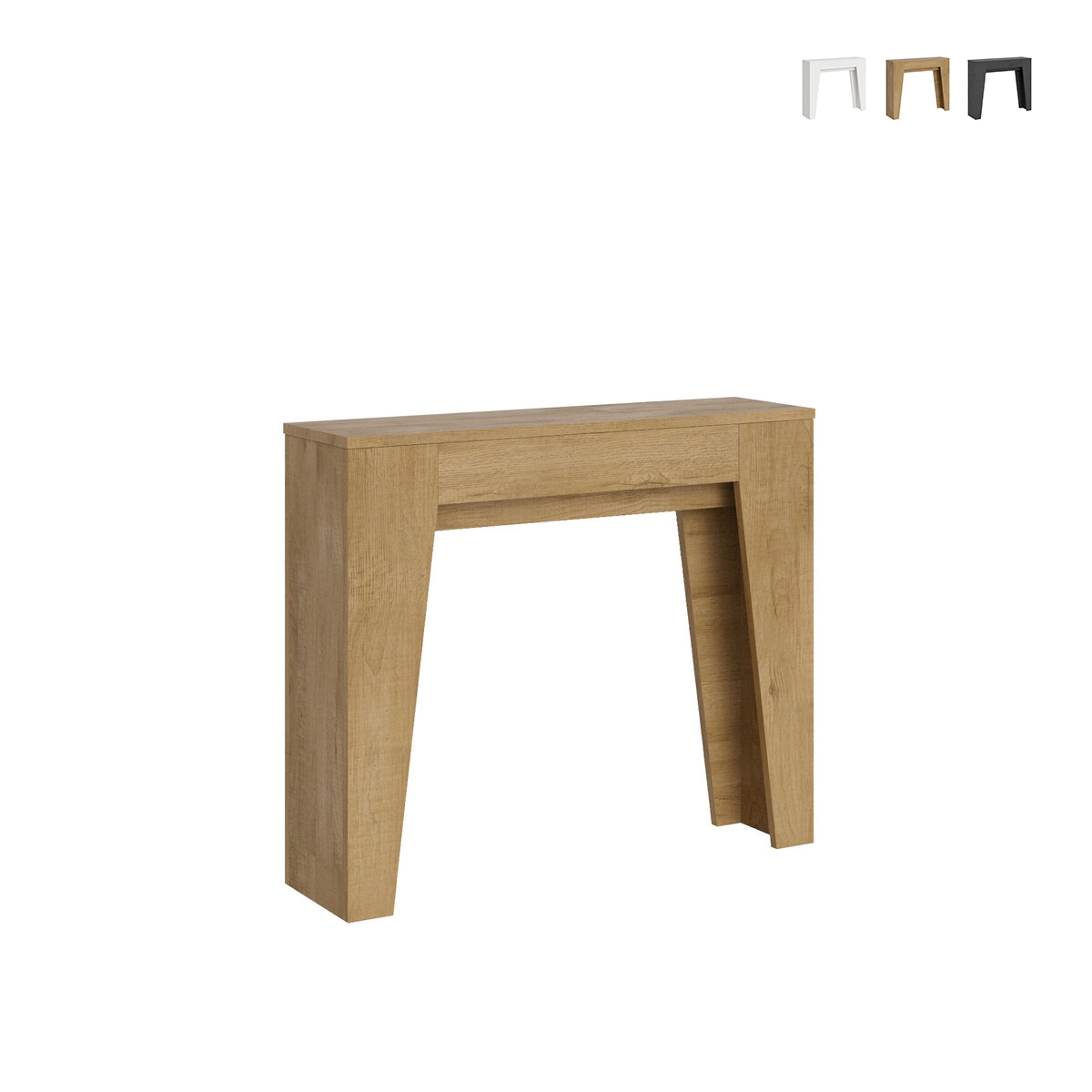 Consola extensible de cocina o entrada de diseño moderno 90×25-181 Narrow Descueto Consola extensible de cocina o entrada de diseño moderno 90×25-181 Narrow Descueto