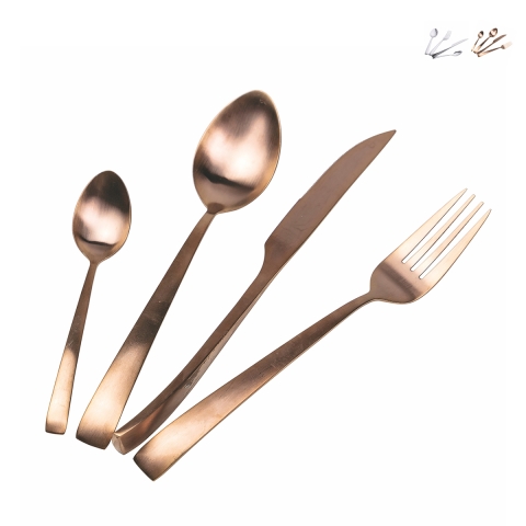 Juego de 24 cubiertos de mesa en acero inoxidable para restaurante cocina Park Avenue Promoción