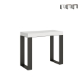 Consola extensible de diseño industrial minimalista 90x40-196 Tecno Small Promoción