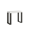 Consola extensible de diseño industrial minimalista 90x40-196 Tecno Small Stock