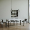 Consola extensible de diseño industrial minimalista 90x40-196 Tecno Small Elección