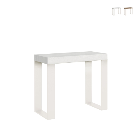 Consola extensible para 14 personas diseño minimalista cocina 90x40-300 Tecno Promoción