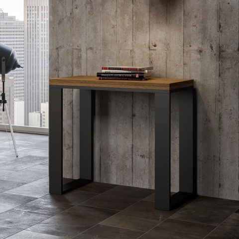 Consola extensible 90x45-90 mesa de comedor de madera Tecno Libra Promoción