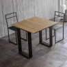 Consola extensible 90x45-90 mesa de comedor de madera Tecno Libra Rebajas