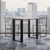 Consola extensible 90x45-90 mesa de comedor de madera Tecno Libra Descueto