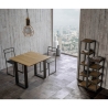 Consola extensible 90x45-90 mesa de comedor de madera Tecno Libra Catálogo
