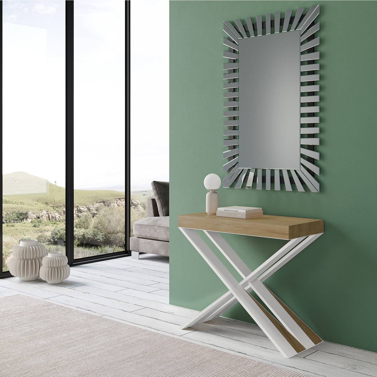 Consola extensible diseño moderno compacto 10 personas 90x40-300 Diago Venta