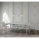 Consola extensible blanca estilo clásico para 14 personas 90x48-308 Sciabola Oferta