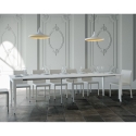 Consola extensible blanca estilo clásico para 14 personas 90x48-308 Sciabola Rebajas
