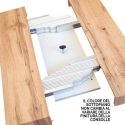 Consola extensible para cocina y comedor 90x40-300 Everyday Evolution Medidas