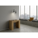 Consola extensible ahorradora de espacio en madera natural 90x48-204 Basic Small Oferta