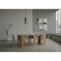 Consola extensible madera natural para entrada y salón 90x48-308 Basic Oferta