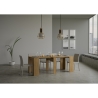 Consola extensible madera natural para entrada y salón 90x48-308 Basic Oferta
