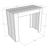Consola extensible de cocina diseño contemporáneo 90x42-198 Emy Small Modelo