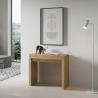 Consola extensible ahorradora de espacio 90x40-196 de madera Roxell Small Venta
