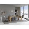 Consola extensible de diseño contemporáneo en madera 90x40-300 Naxy Oferta