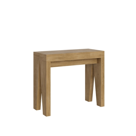 Consola extensible de diseño contemporáneo en madera 90x40-300 Naxy Promoción