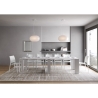 Consola blanca extensible para comedor cocina 90x42-302 Evolve Oferta