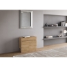 Consola extensible con bancos integrados ahorra espacio 90x42-302 Evolve 