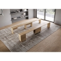 Consola extensible con bancos integrados ahorra espacio 90x42-302 Evolve 