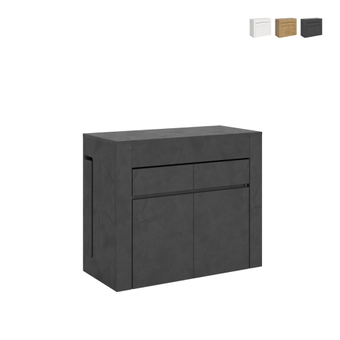 Consola extensible con bancos integrados ahorra espacio 90x42-302 Evolve Promoción