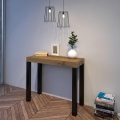 Consola extensible de madera estilo industrial 90x40-196 Everyday Small Promoción
