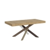 Mesa extensible moderna patas cruzadas madera 90x180-440 Volantis Venta