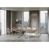Mesa extensible moderna patas cruzadas madera 90x180-440 Volantis Oferta