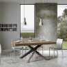 Mesa extensible moderna patas cruzadas madera 90x180-440 Volantis Promoción
