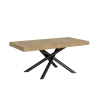 Mesa extensible diseño industrial madera antracita 90x180-440 Famas Venta