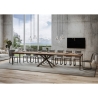 Mesa extensible diseño industrial madera antracita 90x180-440 Famas Rebajas