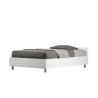 Cama de una plaza y media 120x200 de madera blanca con somier Nuamo Venta