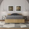 Cama de una plaza y media con almacenamiento diseño moderno 120x200cm Nuamo Venta