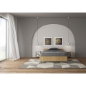Cama de una plaza y media con almacenamiento diseño moderno 120x200cm Nuamo Catálogo