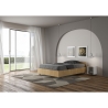 Cama de una plaza y media con almacenamiento diseño moderno 120x200cm Nuamo Stock