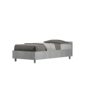 Cama individual 80x190 cm moderna sin somier gris cemento Nuamo Venta